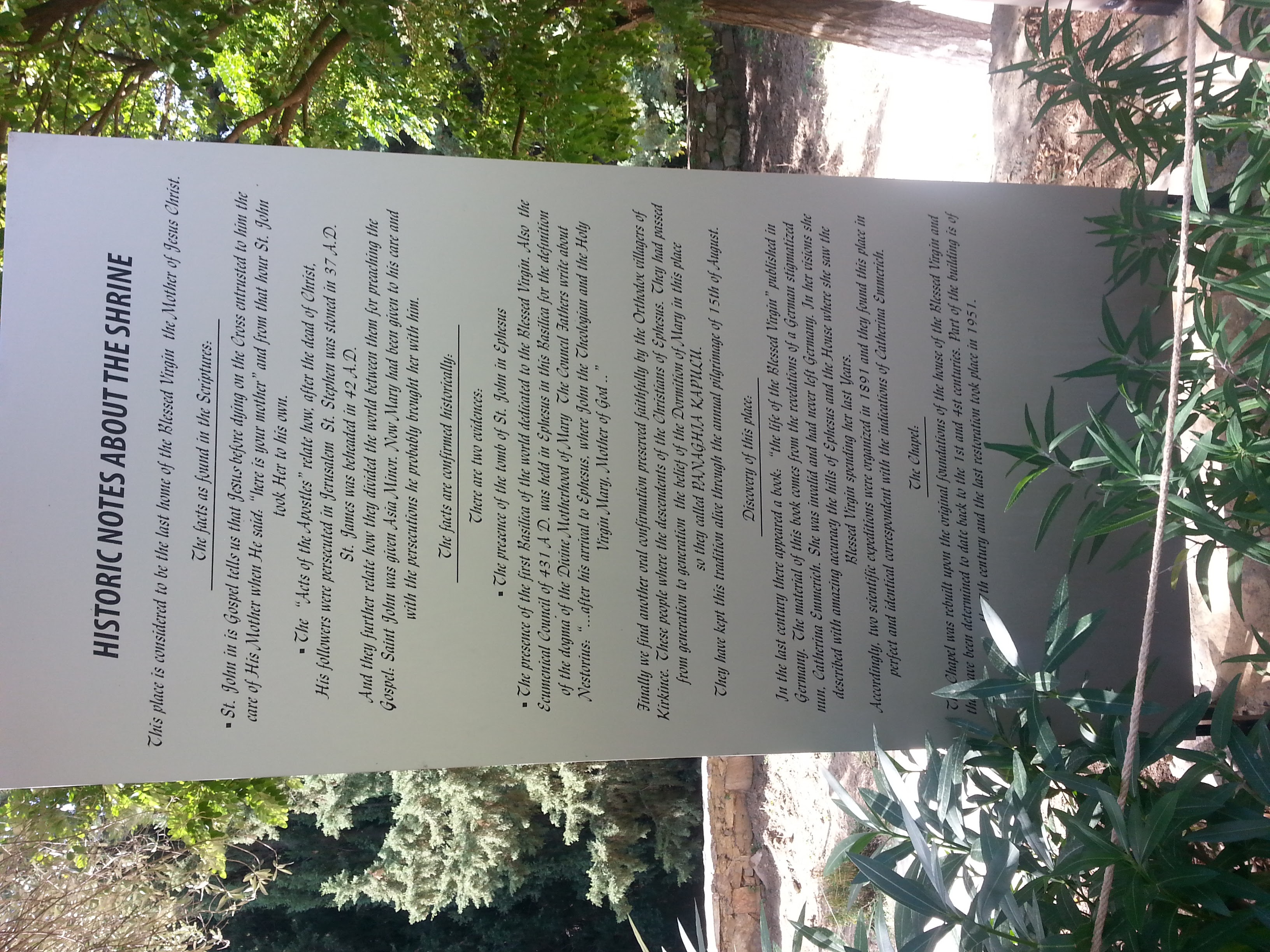 House of the Virgin Mary – Ephesus, Turkey